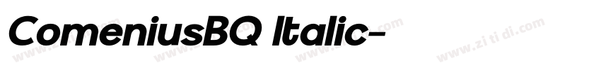 ComeniusBQ Italic字体转换